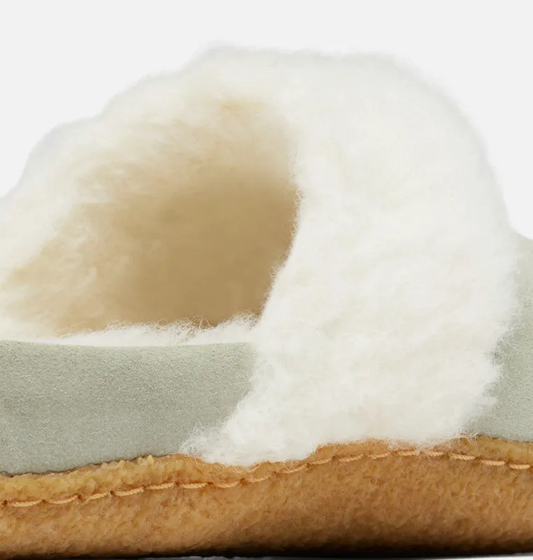 SOREL WOMEN'S WOMEN'S NAKISKA S0LIDE II SLIPPER- QUARRY, GRILL & SAFARI, GUM