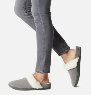 SOREL WOMEN'S WOMEN'S NAKISKA S0LIDE II SLIPPER- QUARRY, GRILL & SAFARI, GUM