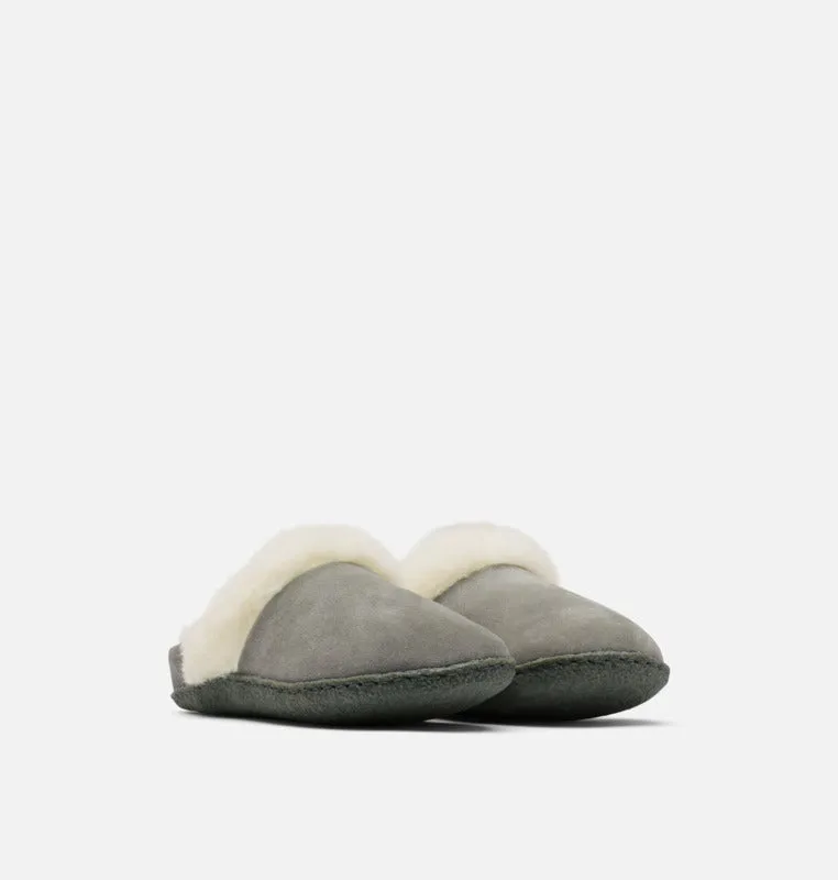 SOREL WOMEN'S WOMEN'S NAKISKA S0LIDE II SLIPPER- QUARRY, GRILL & SAFARI, GUM