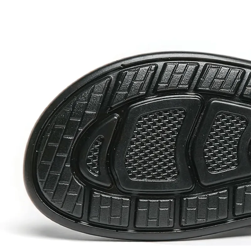 Stylish Male PU Leather Slippers / Luxury Flip Flops for Men / Fashion Open Shoes