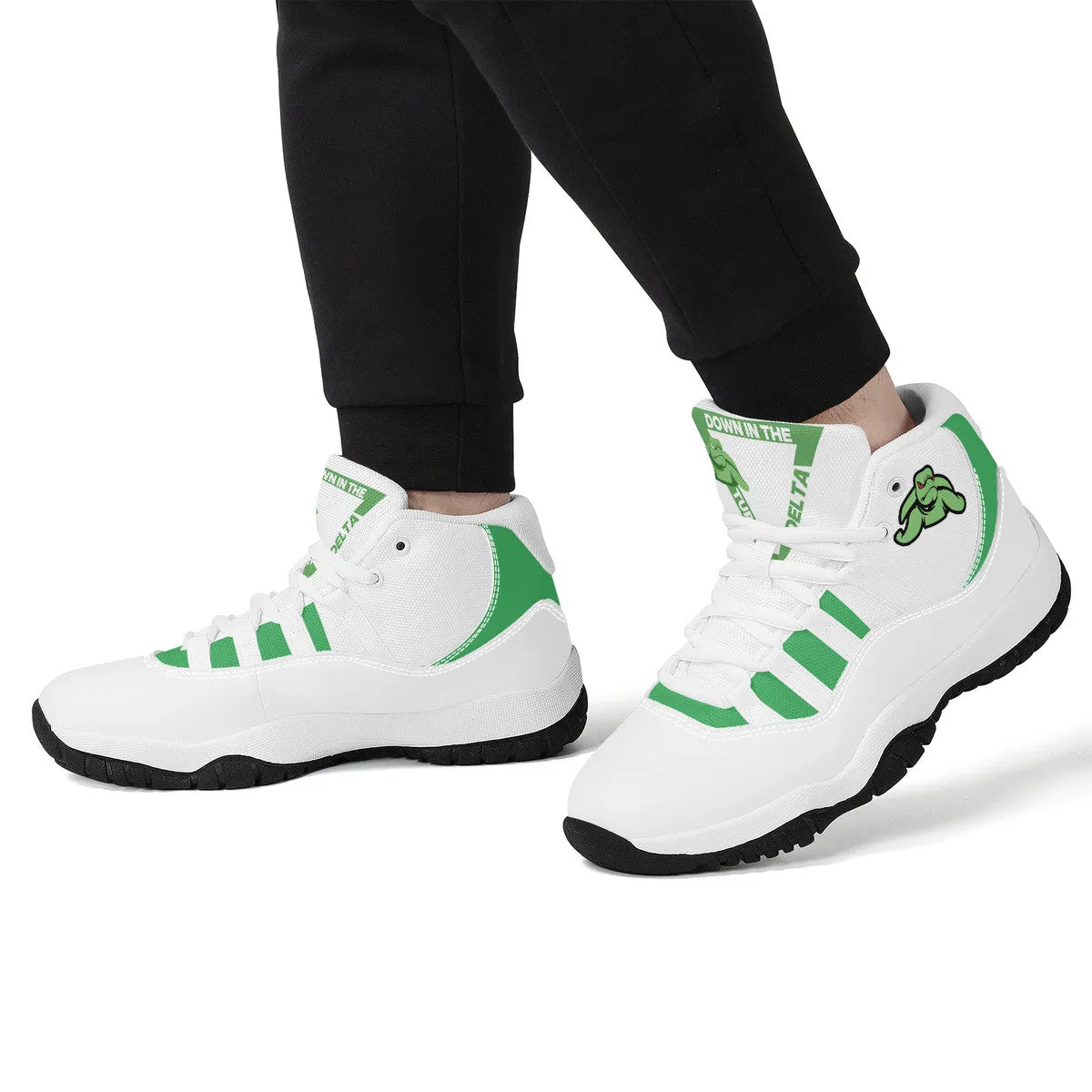 Turtle High Top Air Retro Sneakers - White