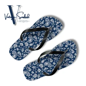 Vintage-Sealed "Bandana" Apparel Flip Flops| Brand New Women's Fashion