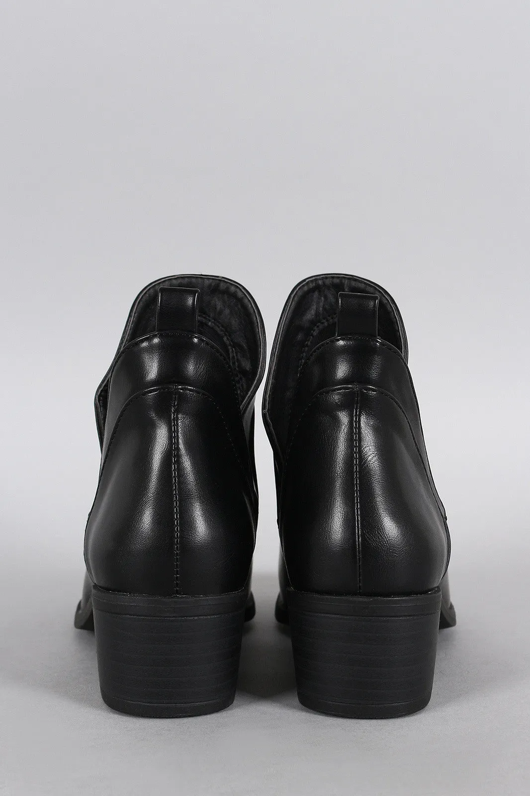 Wild Diva Lounge Cutout Ankle Bootie