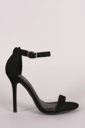 Wild Diva Lounge Suede Ankle Strap Heel