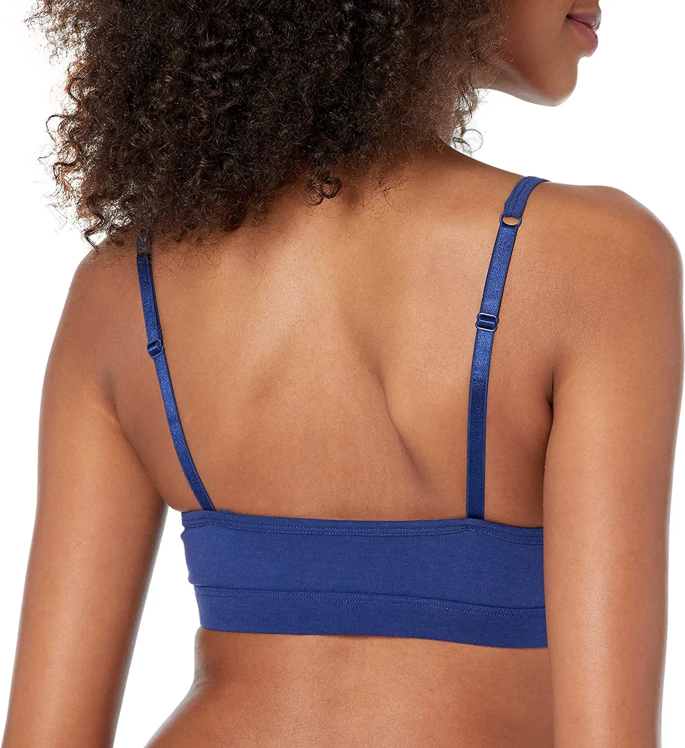 Women's Pull over Cotton Lounge All Day Comfort Wire Free Adjustable Straps Bralette Bra