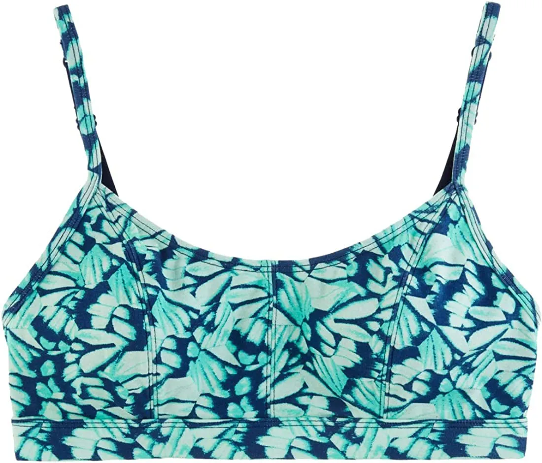 Women's Pull over Cotton Lounge All Day Comfort Wire Free Adjustable Straps Bralette Bra