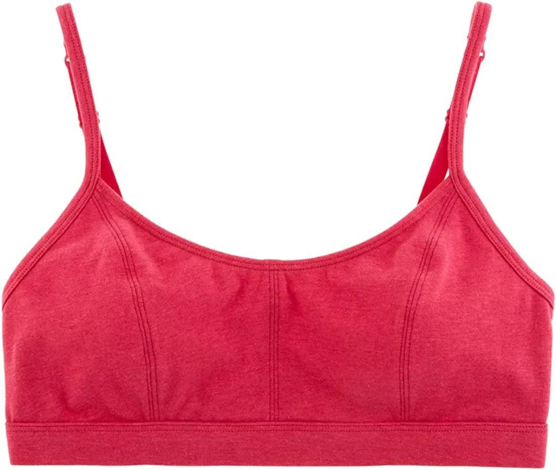 Women's Pull over Cotton Lounge All Day Comfort Wire Free Adjustable Straps Bralette Bra