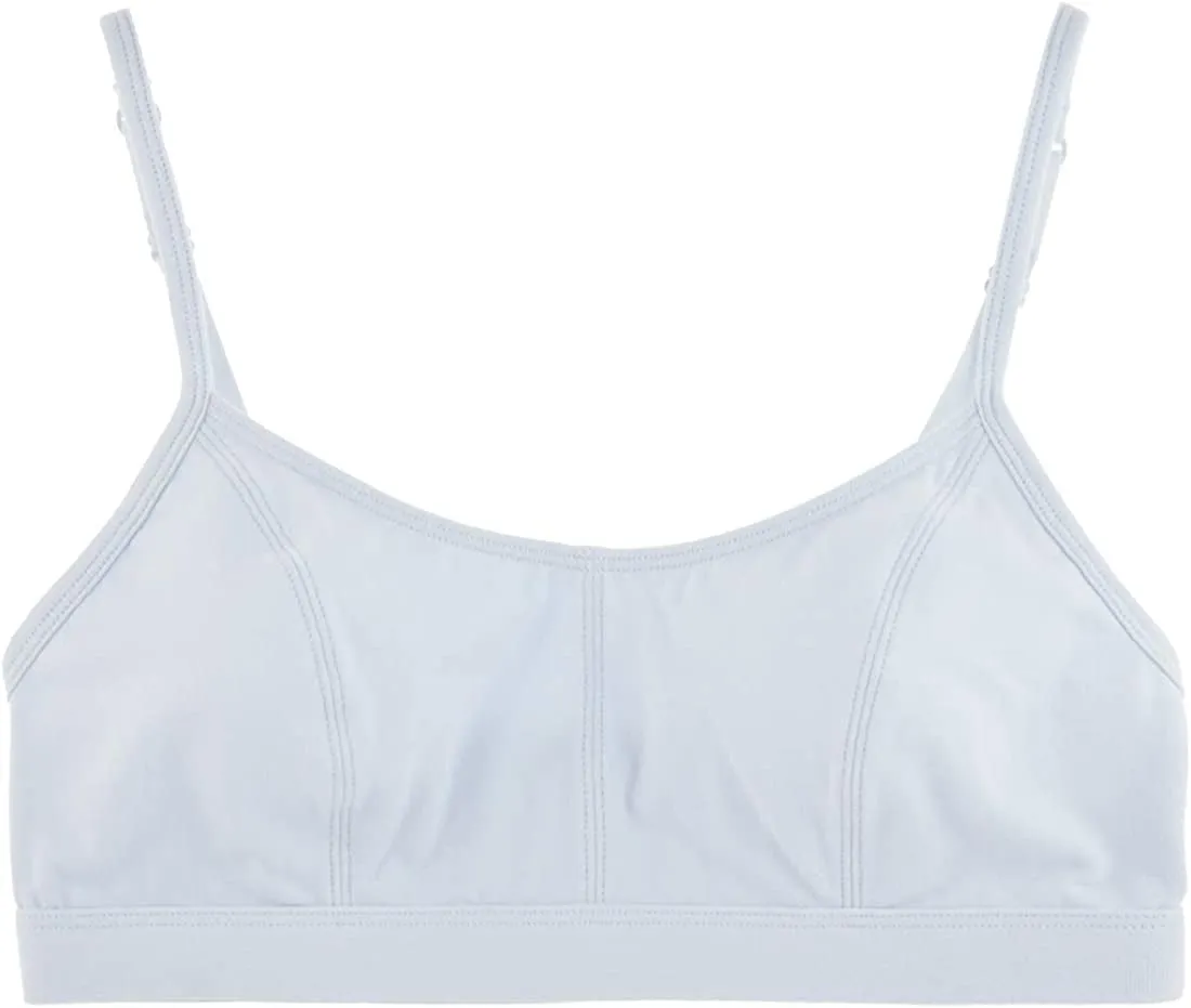 Women's Pull over Cotton Lounge All Day Comfort Wire Free Adjustable Straps Bralette Bra