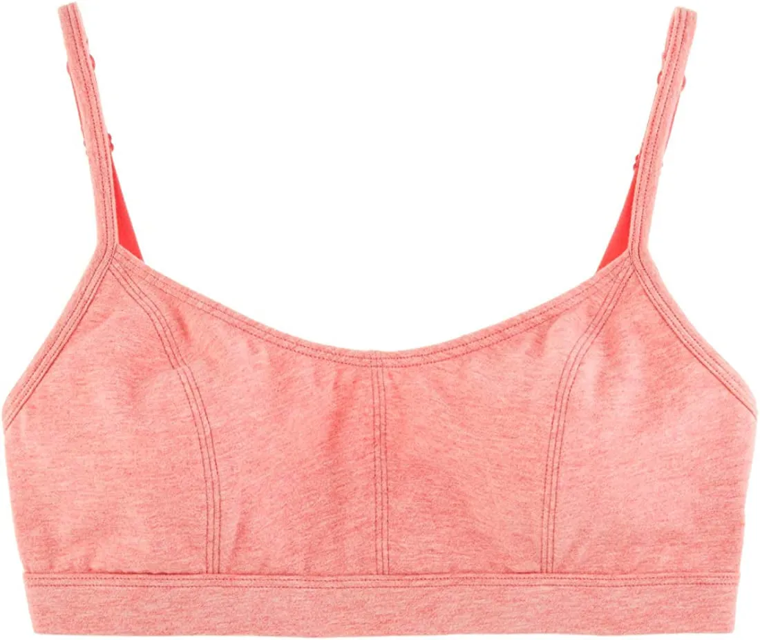 Women's Pull over Cotton Lounge All Day Comfort Wire Free Adjustable Straps Bralette Bra