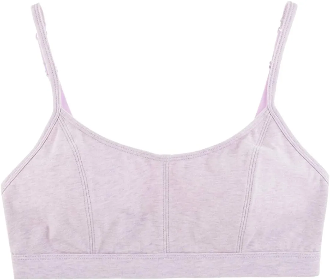 Women's Pull over Cotton Lounge All Day Comfort Wire Free Adjustable Straps Bralette Bra