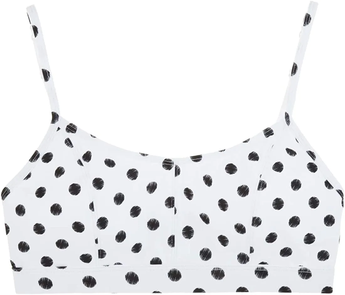 Women's Pull over Cotton Lounge All Day Comfort Wire Free Adjustable Straps Bralette Bra