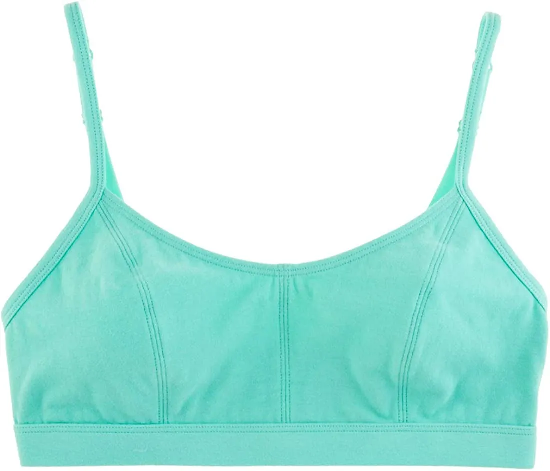 Women's Pull over Cotton Lounge All Day Comfort Wire Free Adjustable Straps Bralette Bra